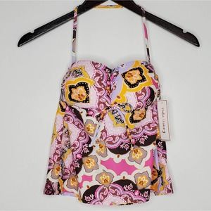 Hula Honey Lilac Fizz Paisley Tankini Top